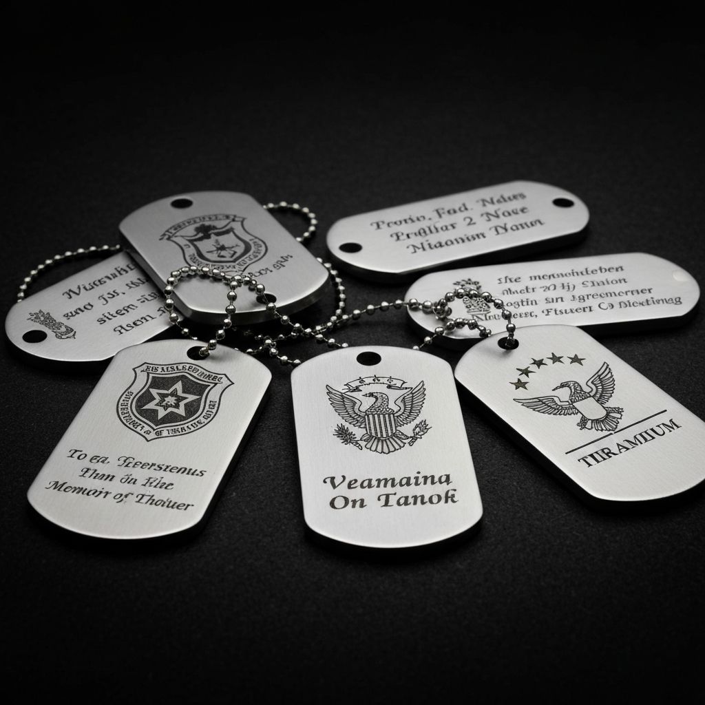 Fiber laser metal engraving portfolio example
